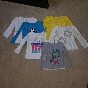 Okie dokie 2T 5 long sleeve shirt bundle